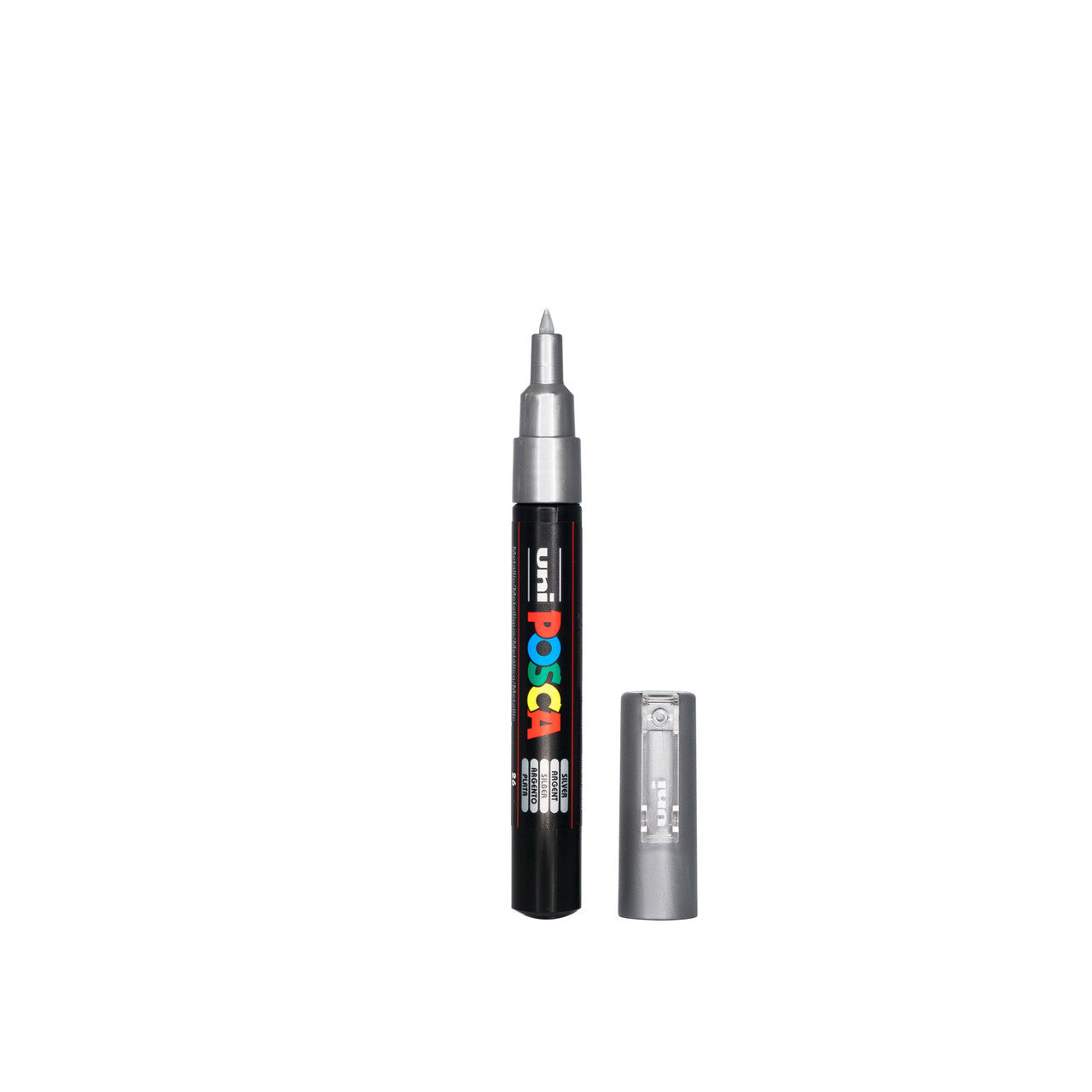 POSCA PC-1M Paint Marker Extra Fine Tip Silver – water-based paint marker pen
