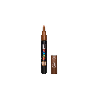 POSCA PC-1M Paint Marker Extra Fine Tip Brown – water-based paint marker pen