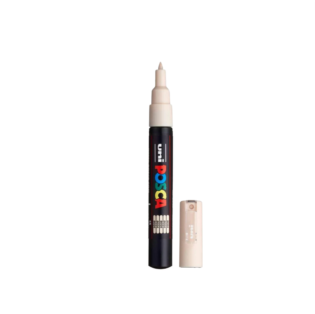 POSCA PC-1M Paint Marker Extra Fine Tip Beige – water-based paint marker pen