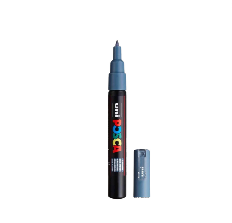 POSCA PC-1M Paint Marker Extra Fine Tip Slate Grey – water-based paint marker pen