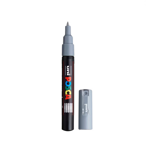 POSCA PC-1M Paint Marker Extra Fine Tip Grey – water-based paint marker pen
