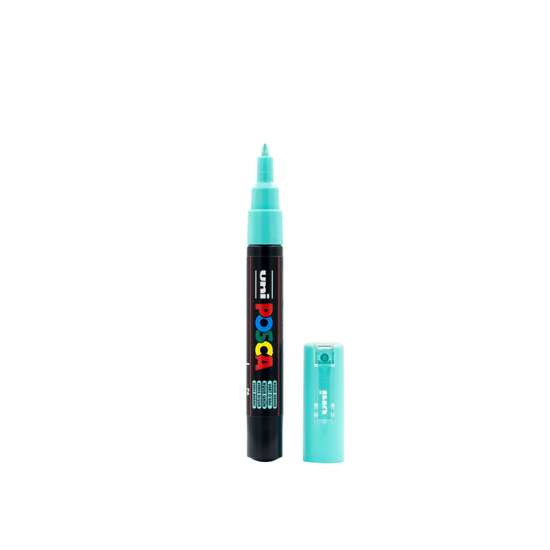 POSCA PC-1M Paint Marker Extra Fine Tip Aqua Green – water-based paint marker pen