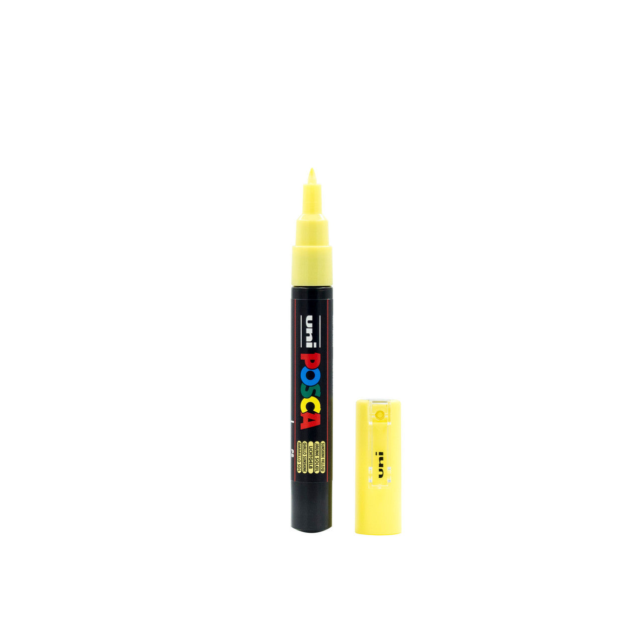 POSCA PC-1M Paint Marker Extra Fine Tip Sunshine Yellow – water-based paint marker pen