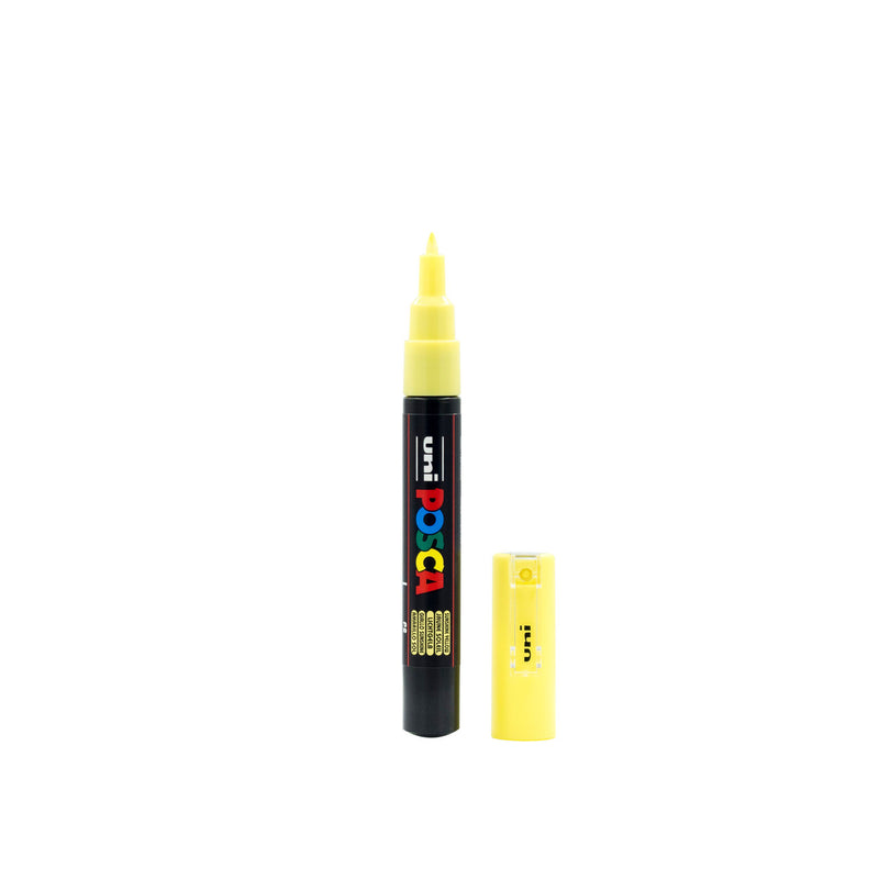 POSCA PC-1M Paint Marker Extra Fine Tip Sunshine Yellow – water-based paint marker pen