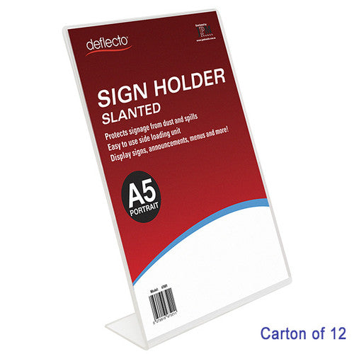 Blueprint Bulk A5 Portrait Slanted Sign Holders Carton of 12
