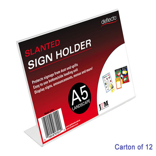 Blueprint Bulk A5 Landscape Slanted Sign Holders Carton of 12