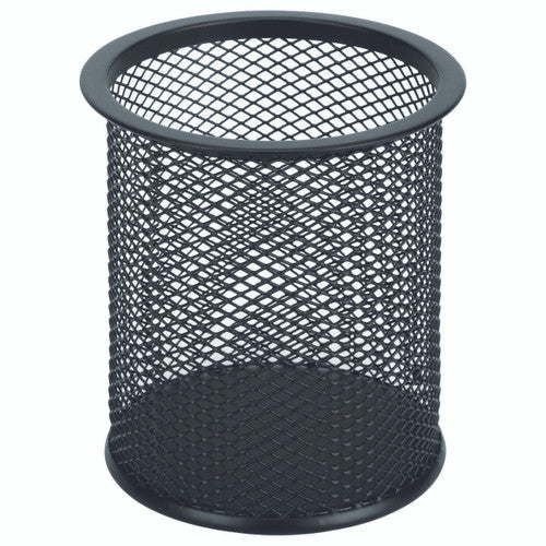 Esselte 47547 Pencil Cup Metal Mesh Black