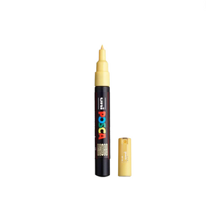 POSCA PC-1M Paint Marker Extra Fine Tip Straw Yellow – water-based paint marker pen