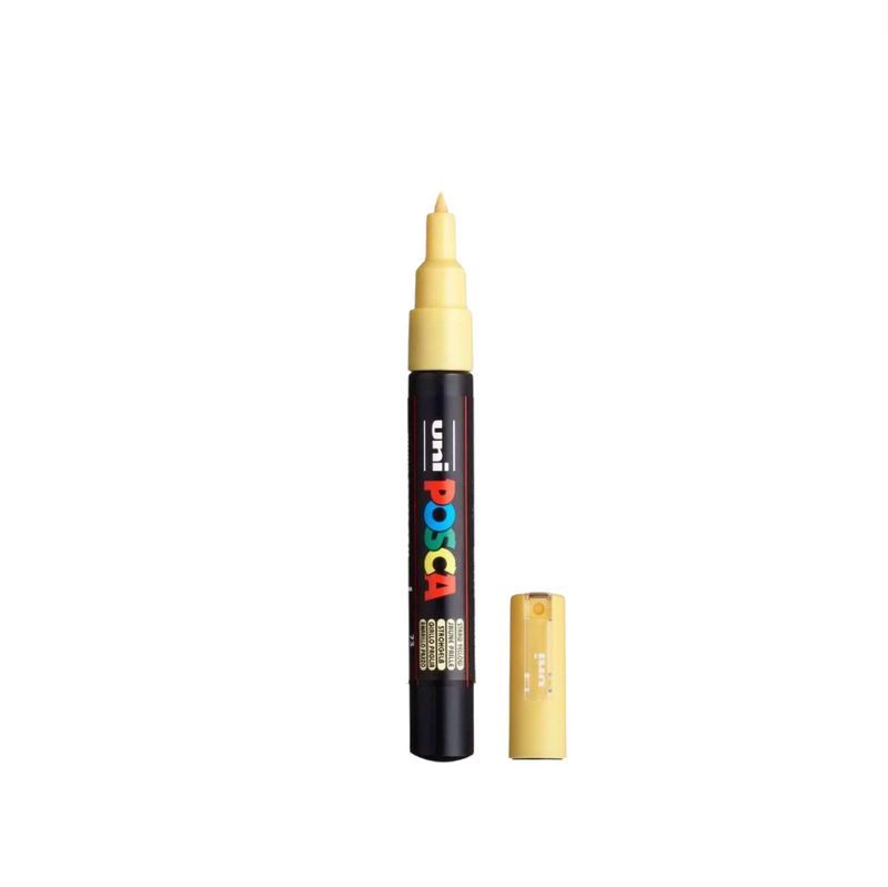 POSCA PC-1M Paint Marker Extra Fine Tip Straw Yellow – water-based paint marker pen