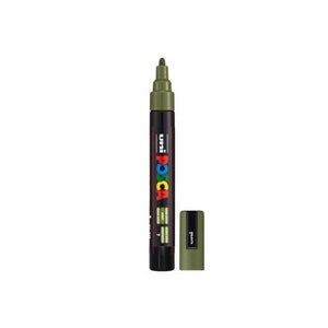 POSCA PC-5M Paint Marker Medium Bullet Tip Khaki Green – water-based paint marker pen