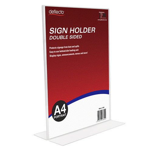 Blueprint Bulk A4 Portrait Double Sided Sign Holders Carton of 12