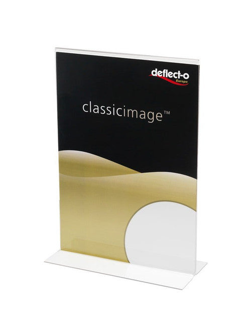 Deflecto Double Sided T-Shape Sign Holder A4 Portrait