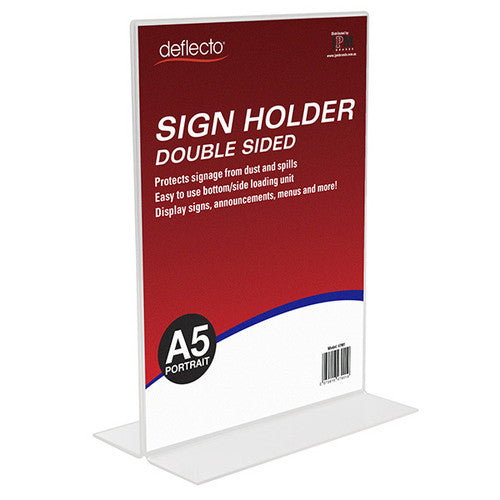 Blueprint Bulk A5 Portrait Double Sided Sign Holders Carton of 12