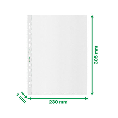 Leitz Recycle Sheet Protectors A4 Box 100 Carton of 5