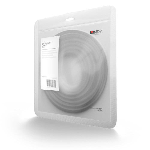 Lindy 10m Cat6 U/UTP Gigabit Network Cable Grey