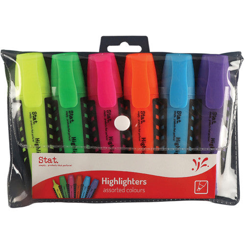 Assorted Highlighters Wallet of 6