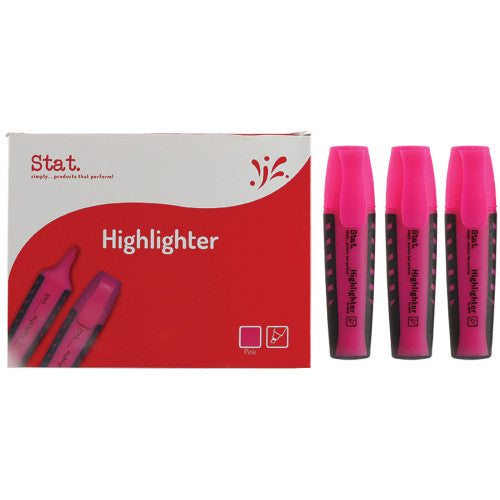 Pink Highlighters Box of 10