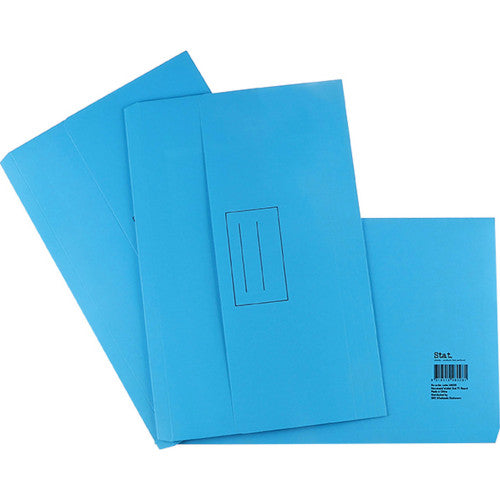 Foolscap Board Document Wallet Blue Pack 25