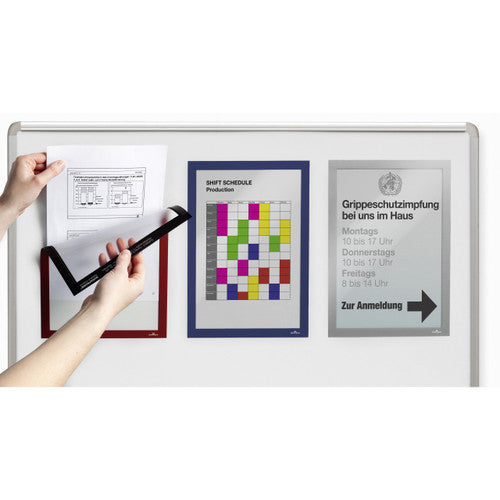 Duraframe Magnetic A4 Silver Pack 5