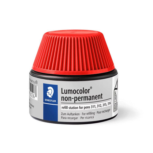Staedtler 487 15-2 Lumocolor Refill Pot Non-Permanent Red