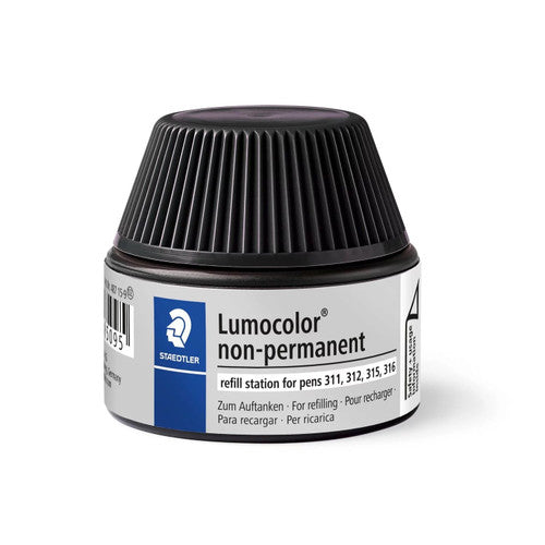 Staedtler 487 15-9 Lumocolor Refill Pot Non-Permanent Black