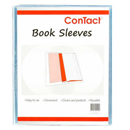Contact 48859 Book Sleeves 9 x 7 Inch Clear Pack of 5