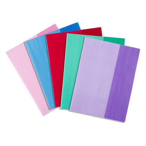 Contact 48860 Book Sleeves A4 Assorted Tinted Colours Pack of 25