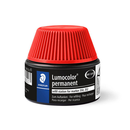 Staedtler 488 50-2 Lumocolor Refill Pot Permanent Red