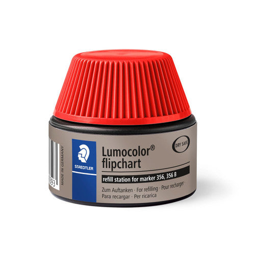 Staedtler 488 56-2 Lumocolor Refill Pot Flipchart Red