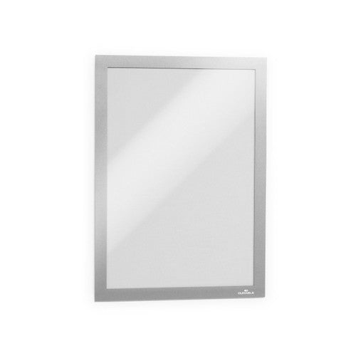 Duraframe A4 Sign Holder Silver Retail Pack