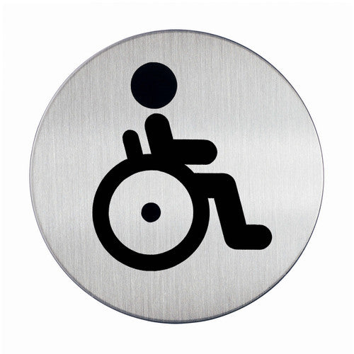 Pictogram WC Handicapped Sign 83mm