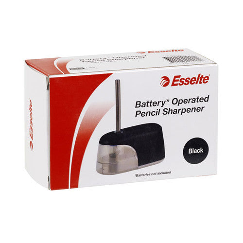 Esselte 49072 Pencil Sharpener Battery Powered Black