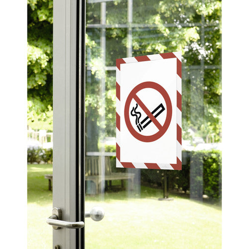 Duraframe Security A4 Red and White Pack 2