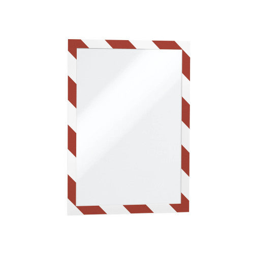 Duraframe Security A4 Red and White Pack 2