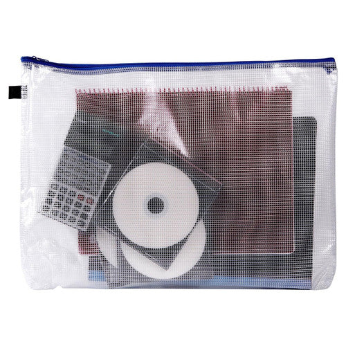 Avery Blue Handy Pouch A3 Zip Closure