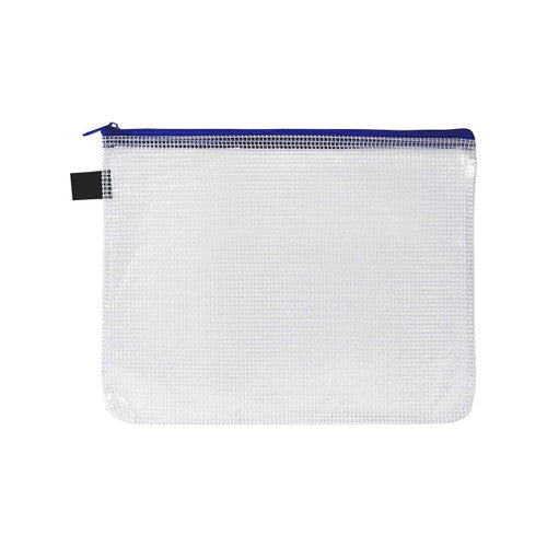 Avery Blue Handy Pouch A5 Zip Closure