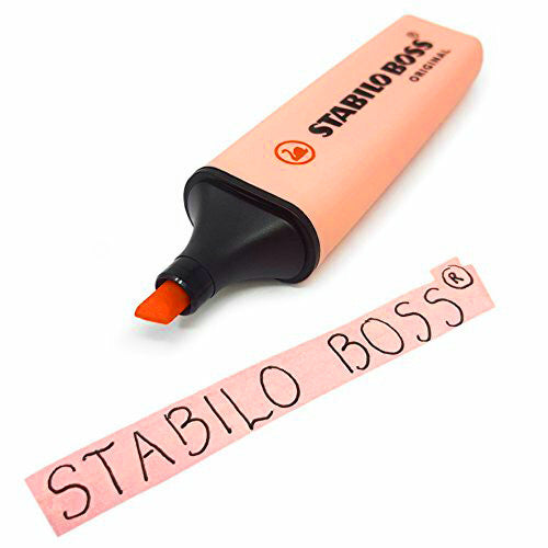 Stabilo Boss Original Pastel Highlighter Box of 10 Creamy Peach