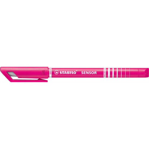 Stabilo Sensor Fineliner with Cushioned Tip Pink Pack of 10