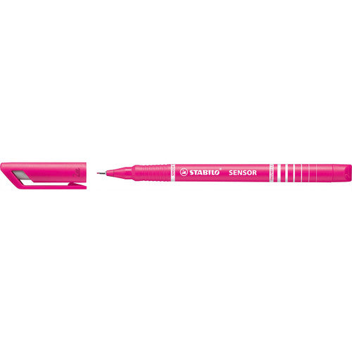 Stabilo Sensor Fineliner with Cushioned Tip Pink Pack of 10
