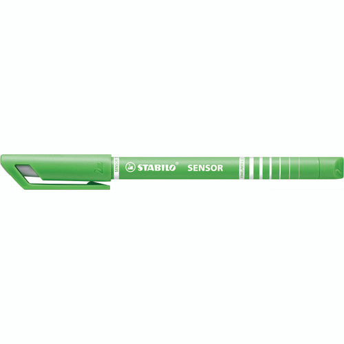 Stabilo Sensor Fineliner Light Green Box of 10