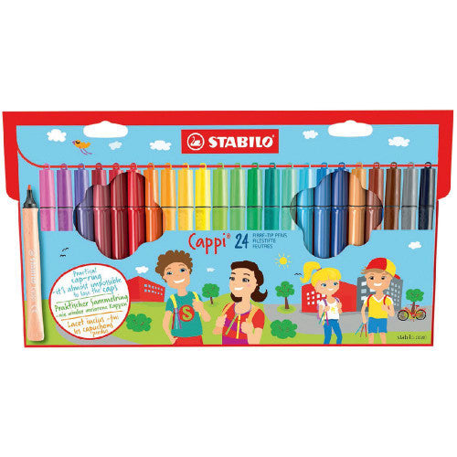 Stabilo Cappi Pens Assorted 24 Pieces Box of 6