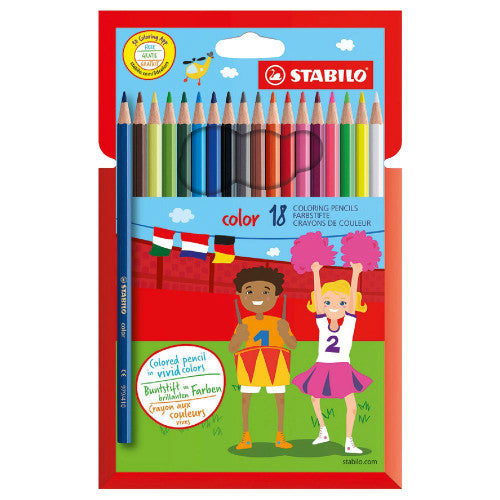 Stabilo Color Coloured Pencils Wallet of 18 Assorted
