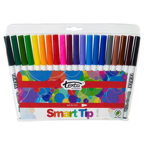 Texta Smart Tip Colouring Markers Assorted Pack of 20
