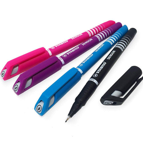 Stabilo Sensor Fineliner Bright Assorted Box of 5