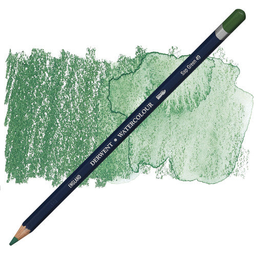 Derwent Watercolour Pencil Sap Green Box of 6