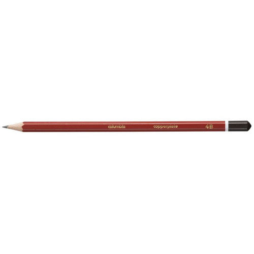 Columbia Copperplate Lead Pencils Hexagonal 4B Pack 2