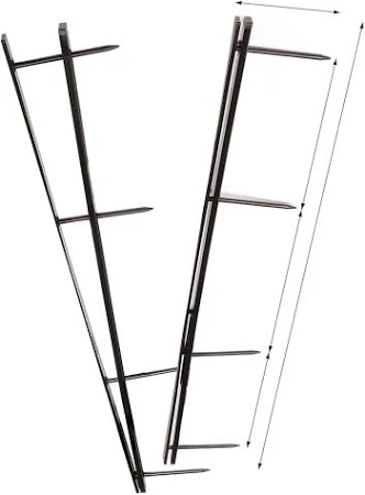 GBC Binding Strip EVB 4 Prong Black Pack 25