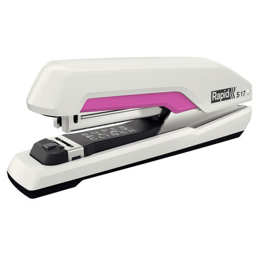 Rapid S17 Full Strip Stapler White Pink