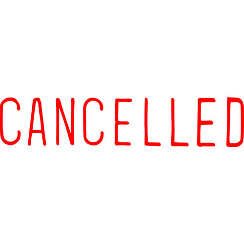 Xstamper Message Stamp Cancelled Red