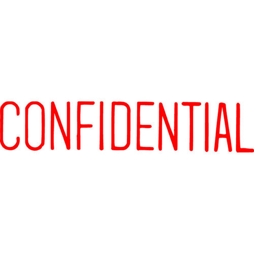Xstamper Message Stamp Confidential Red